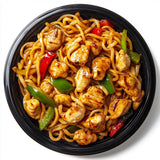 Grumpy Butcher East & West Meals Set, 6 Pack (10-15 oz Each), Frozen Dinner Meals Ready to Eat - Beef Stew, Orange Chicken, Chicken Lo Mein, High
