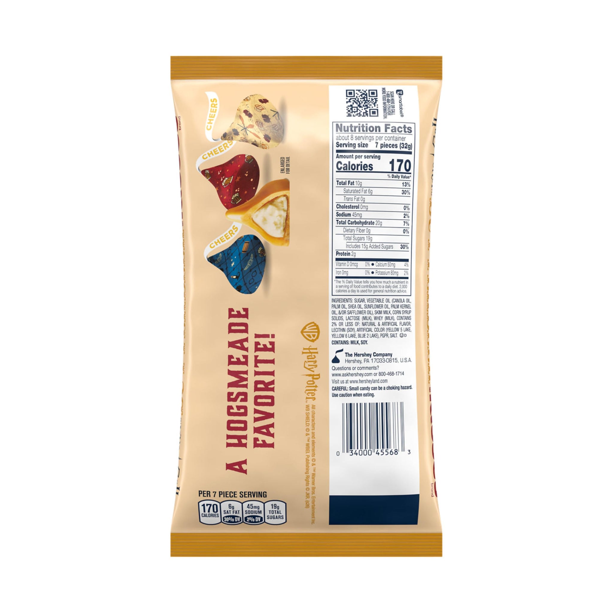 HERSHEY'S KISSES Butterbeer Flavored, Easter Candy Bag, 9 oz