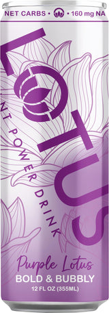 Purple Lotus Boysenberry Plant Power® Zero Sugar 160 mg, 12 Pack 12 oz Cans