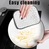 Fuiyuqa Multipurpose Wire Dishwashing Rags for Wet and Dry, Reusable Wire Miracle Cleaning Cloths, Round Wire Washing Cloth, Non Scratch Wire