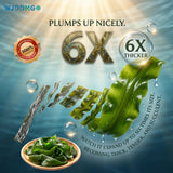 Premium Kombu, 7.05oz Dried Kelp from Hokkaido Japan, No Additives Sun-Dried Seaweed, for Japanese cuisine Seaweed Salad Dashi Stock Miso Soup Rice