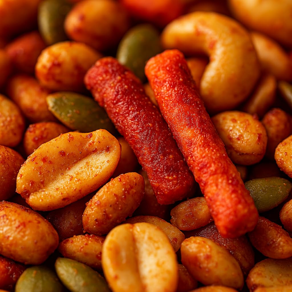 Hold My Nuts Spicy Trail Mix - Funny Squirrel with Acorn Design - Spicy Snacks for Men and Women - Premium Blend, Made in the USA