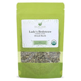 Biokoma Organic Lady's Bedstraw Dried Herb 50g 1.76oz Premium Galium Verum USDA Organic Herbal Tea Lymphatic Kidney Support Resealable Pouch No
