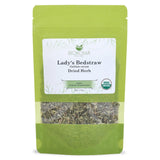 Biokoma Organic Lady's Bedstraw Dried Herb 50g 1.76oz Premium Galium Verum USDA Organic Herbal Tea Lymphatic Kidney Support Resealable Pouch No