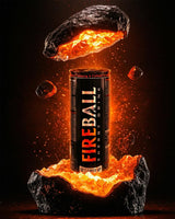 Fireball Energy Drink 500ml x 24 Pack - High Caffeine with Taurine & B Vitamins - Large Size Value Pack