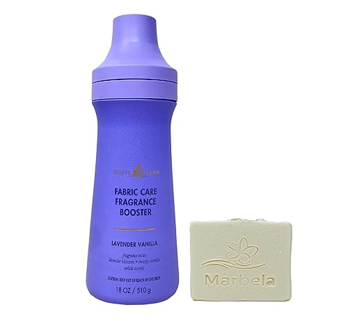 Bath & Body Works Lavender Vanilla Fabric Care Fragrance Booster with a Natural Oats Bar Soap
