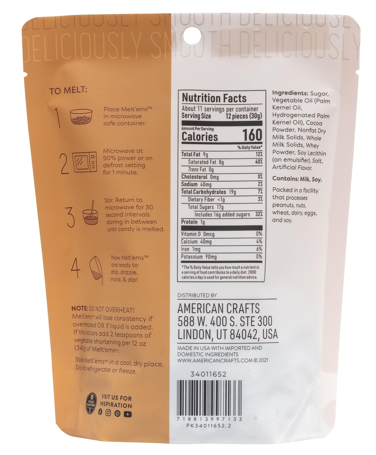 Sweetshop Melt'ems 12oz-Chocolate