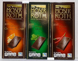 Moser Roth Chocolate - Variery pack: Dark Chili+ Dark Mint+ Orange Almond