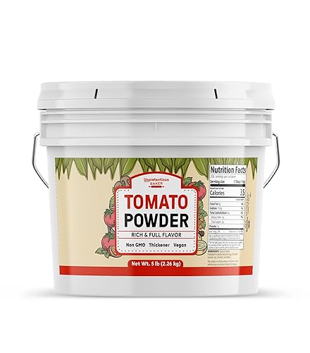 Unpretentious Tomato Powder, 1 Gallon, Sauces & Soups, Thickener, Rich & Full Flavor