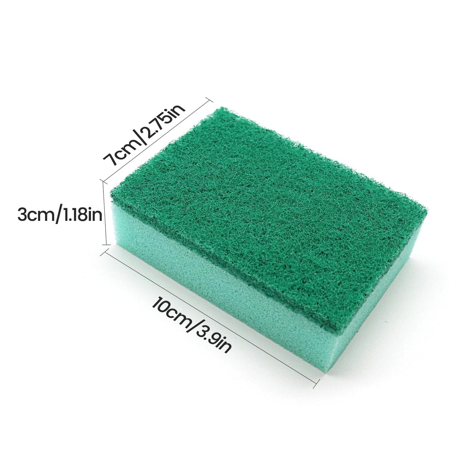 (64 Pack)Kheoxusa Individually Wrapped Sponges,Sponge Individually Wrapped,Individually Wrapped Sponges Bulk Packed for Cleaning Dishes Kitchen Scrub