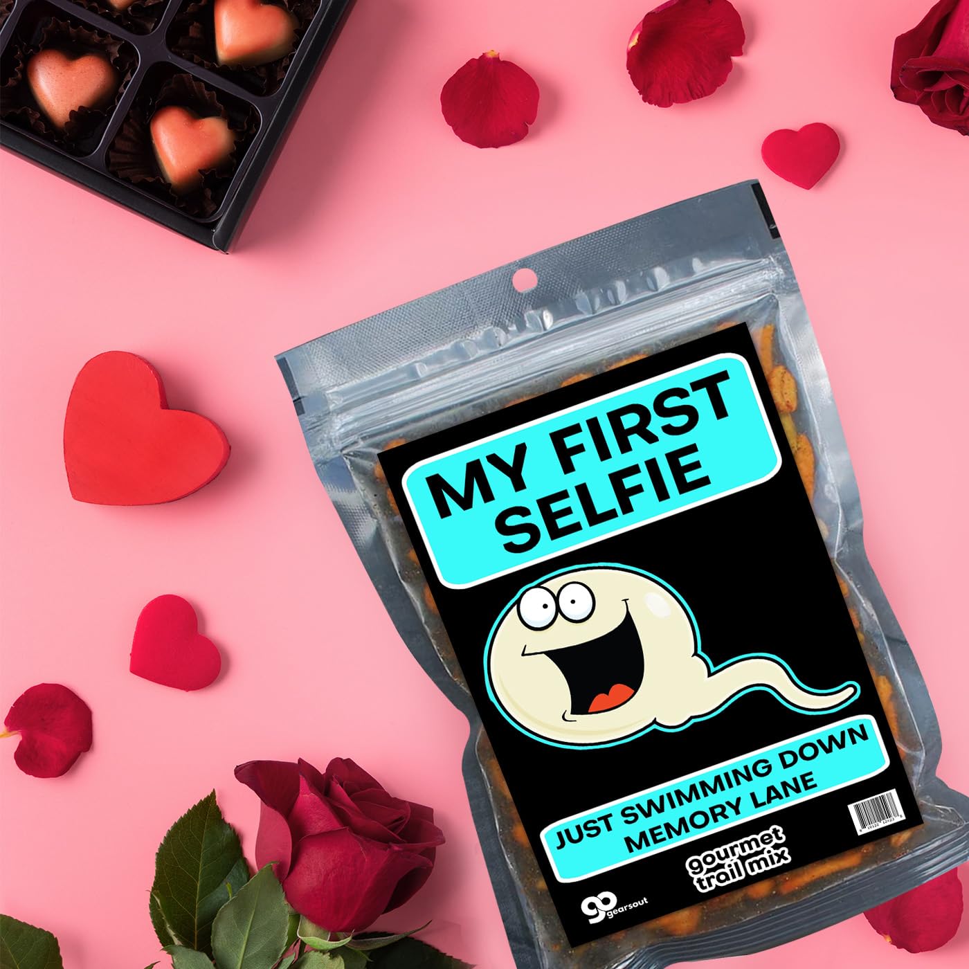 My First Selfie Trail Mix for Adults and Teens Stocking Stuffers for Dad Jokes Fun Easter Basket Ideas Spicy Gourmet Snack Gift Assorted Nuts Crunchy