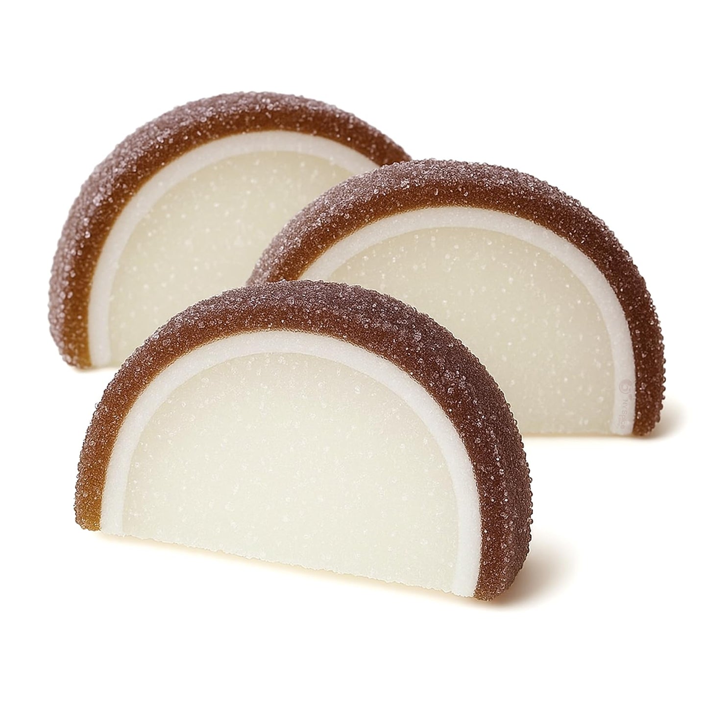 NY Spice Shop Coconut Fruit Slices Candy - 8 Ounce Sweet Flavor Chewy Jelly Fruit Slices Candy - Old Fashioned Sliced Coconut Fruits Gummies - Gummies