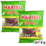 Haribo Happy Cherries Gummi Candy Share Size (2 Pack) and 2 Gosutoys Stickers