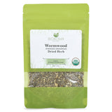 Biokoma Organic Wormwood Dried Herb 50g (1.76oz) - Loose Artemisia absinthium Herbal Tea - USDA Organic - Resealable Moisture Proof Pouch - No