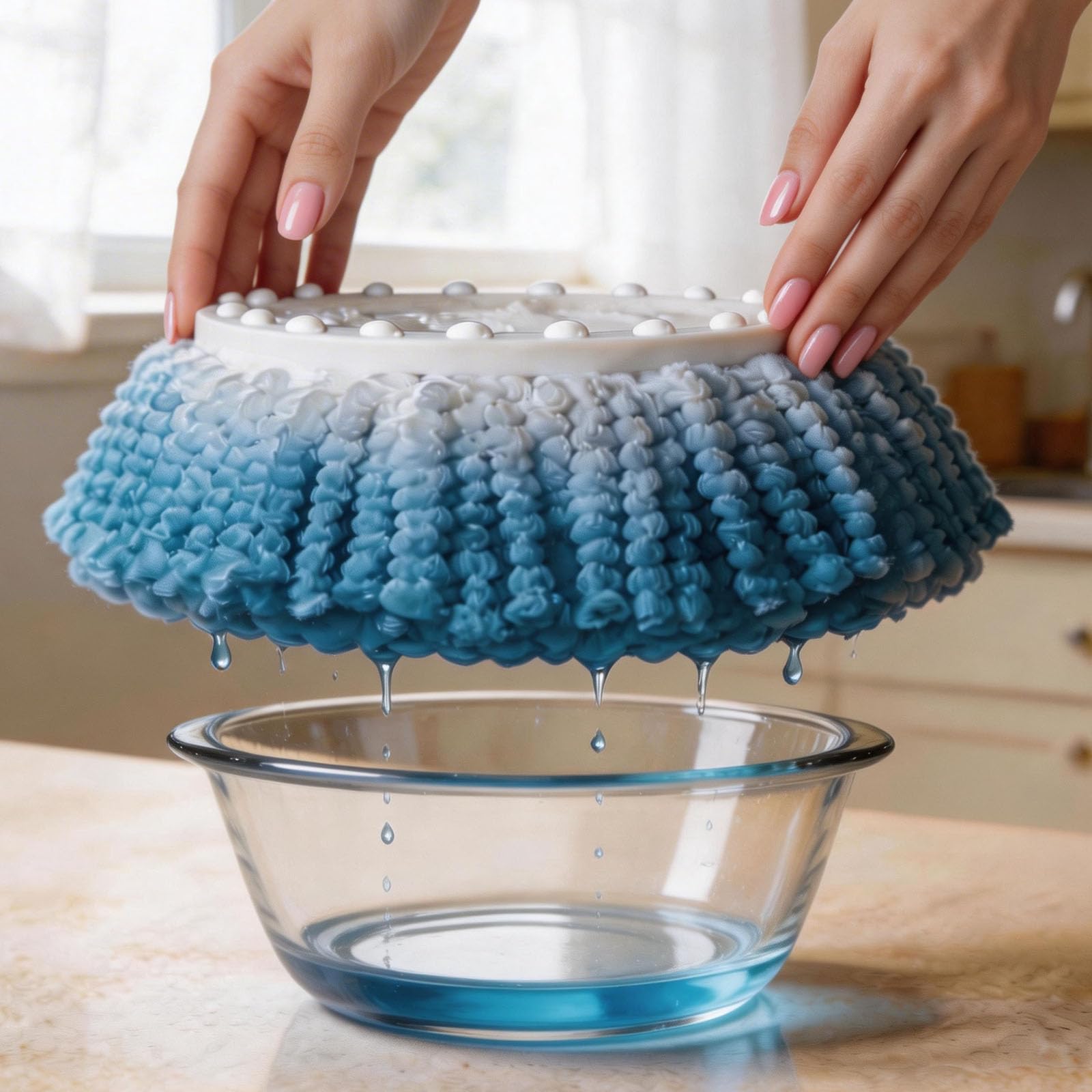 Spin Mop Heads Refill, Easy Wring Microfiber Replacement Pads for Deep Cleaning 6-Pack Universal Fit for Most Round Spin Mops