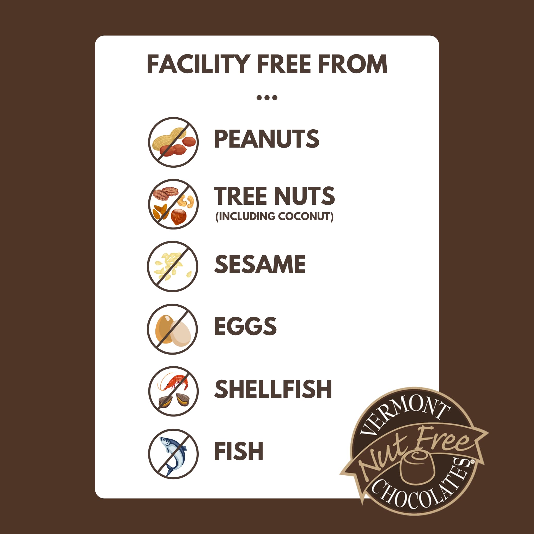 Vermont Nut Free Chocolates Boxed Chocolate Caramels (Dark Chocolate) 12-Piece, Nut-Free, Egg-Free, Kosher