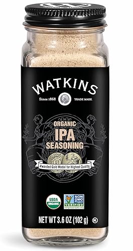 Watkins Gourmet Organic Spice Jar, IPA Seasoning, Non-GMO, Kosher, 3.6 oz. Bottle, 1-Pack