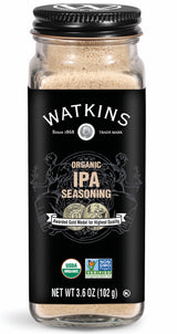 Watkins Gourmet Organic Spice Jar, IPA Seasoning, Non-GMO, Kosher, 3.6 oz. Bottle, 1-Pack