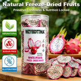 Soft-Dried White Dragon Fruit Slices | Unsweetened, Pure Fruit | Perfect for Yogurt, Cereal, Tea,Cocktails & Desserts | Resealable Jar (250g)