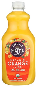 Uncle Matt's Organic Orange Juice Pulp Free, 52 Fl Oz Bottle