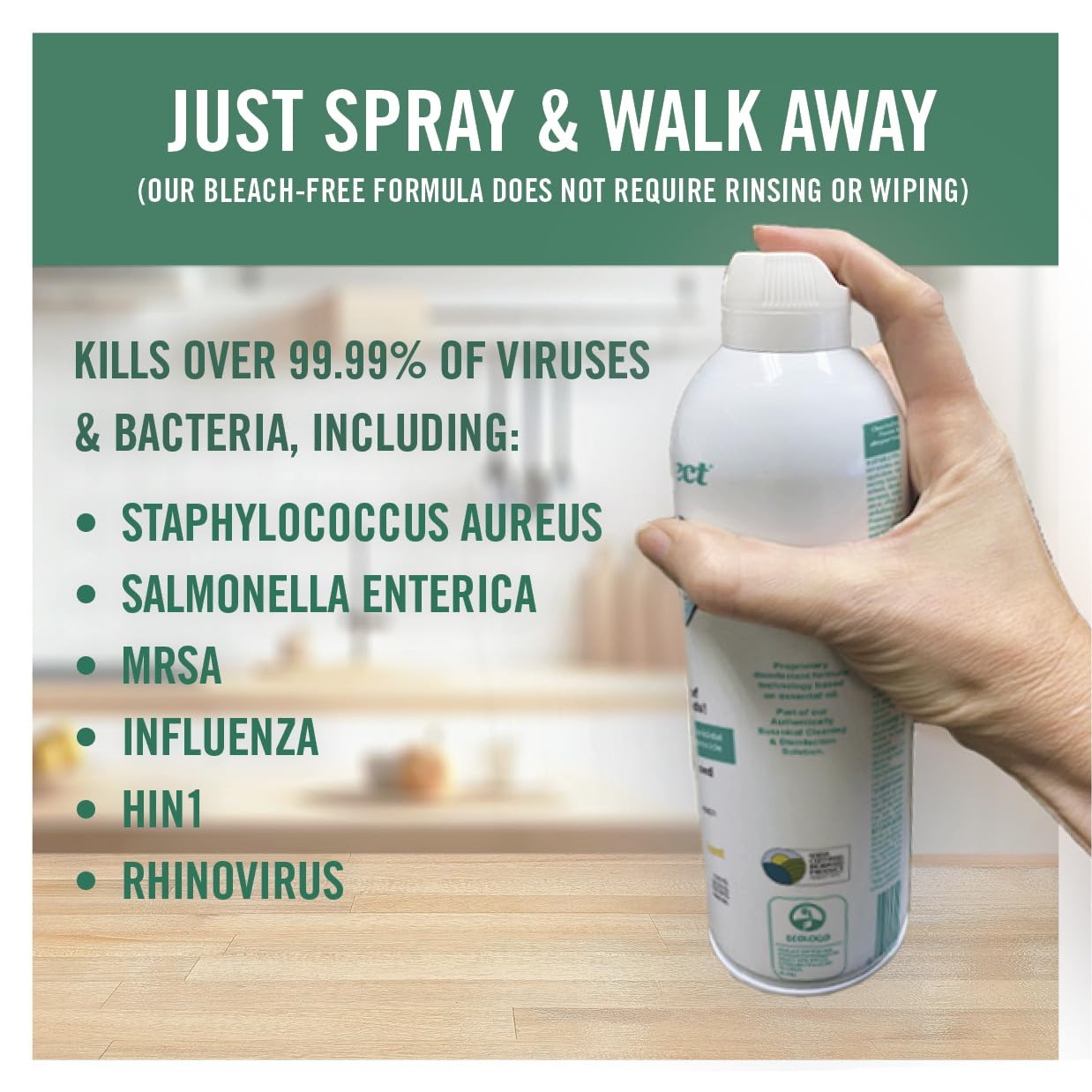 Benefect Botanical Decon 30 Disinfectant Cleaner, 14 oz. Ready-To-Use Spray, Hospital Grade Disinfectant, Kills Over 99.99% of Germs, Safe