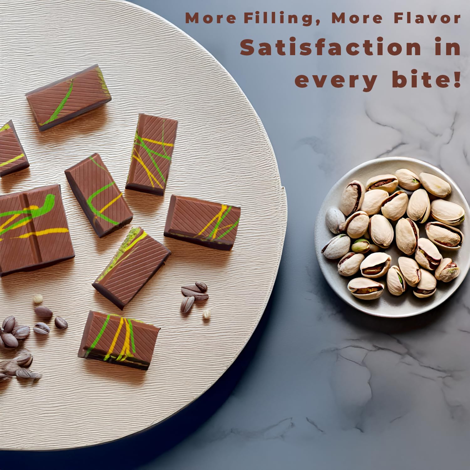 UniqBite Dubai Chocolate Bar Pistachio, Crunchy Loaded Viral Knafeh Chocolate Bar with Pistachio Cream and Kataifi (14 Ounces (2 Pack))