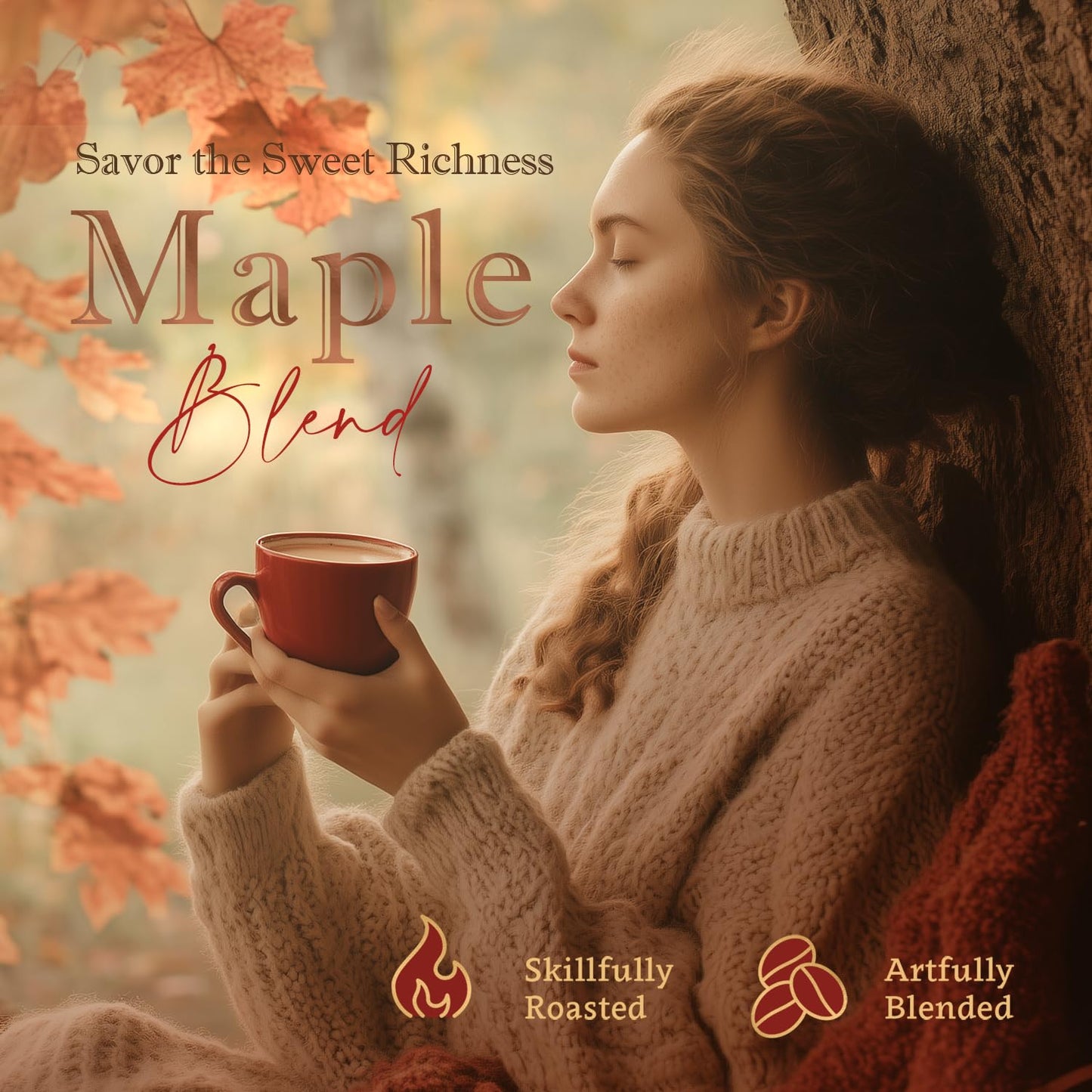 Coffea Flavor Fine Organic Coffee - Maple Ground Coffee Medium Roast | 100% Arabica Coffee| Perfect for Espresso | USDA Certified Organic | Fair Trade