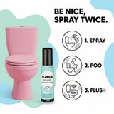 Oopsie Poopsie Toilet Spray, Travel Essentials, Each Up to 300 Uses, On-The-Go Bathroom Odor Deodorizer with Essential Oils, TSA Approved Size, Summer