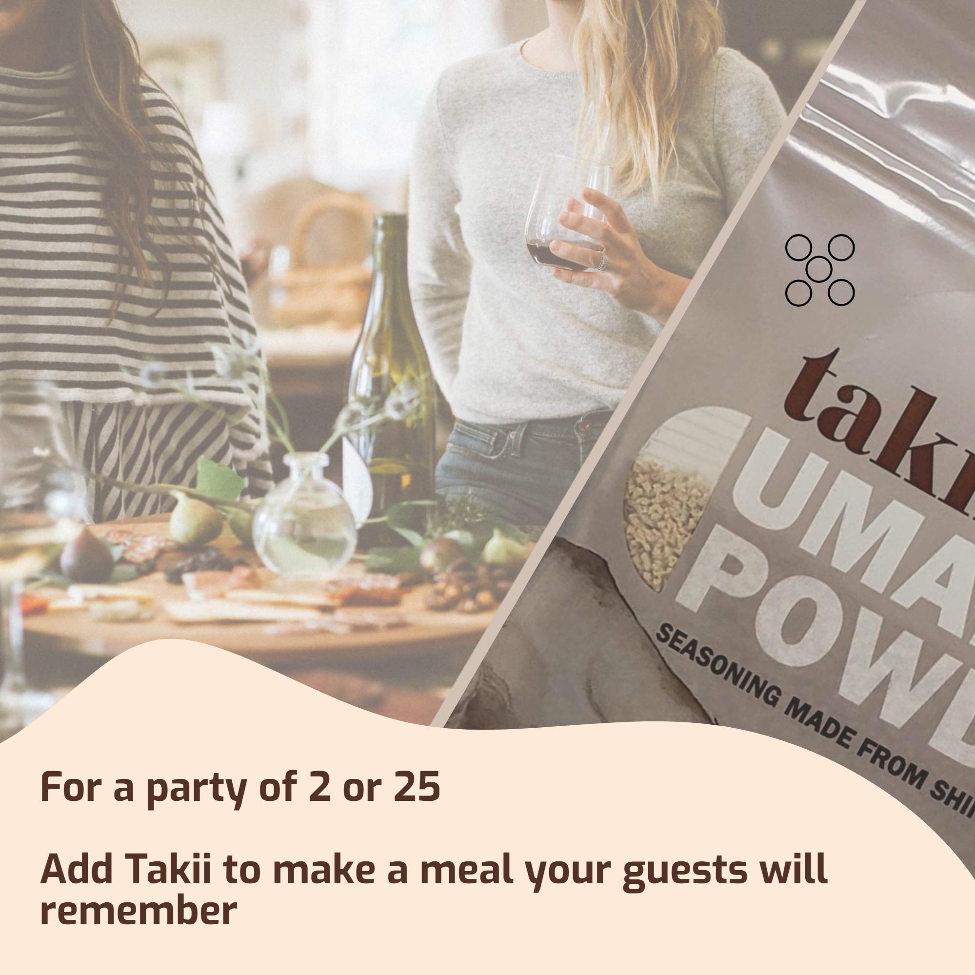 Takii Umami Powder, Made from Shiitake Mushroom, Add Instant Flavor and Depth to All Your Favorite Dishes (6 Bags)