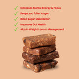 The Bomb Co. Blender Bomb Bar, Peanut Butter Cookie Dough, Superfood Snack Bar for Gut Health, Peanut Butter, Hemp Seeds, Chia Seeds, Flax Seeds, Sea