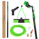 EquipMaxx Superlite Aluminum Water Fed Pole Kit Lightweight 24 Feet - Outdoor Window Cleaner Window Glass Solar Panel Cleaning System, Washing
