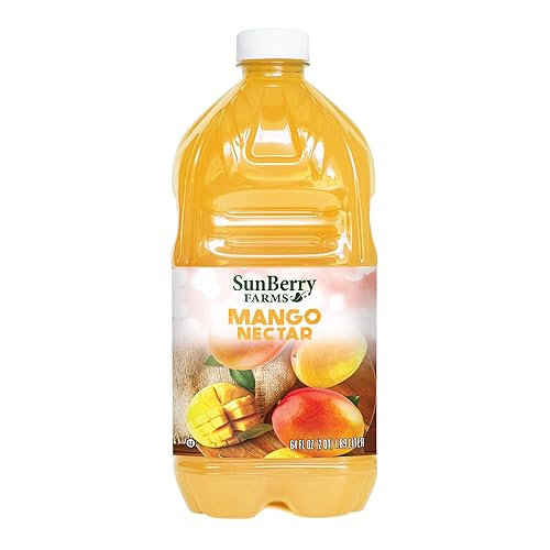 Sunberry Farms Mango Nectar, 64 fl oz Bottle | Exotic Tropical Juice Drink | Non-GMO, No High Fructose Corn Syrup | Refreshing Mango Beverage