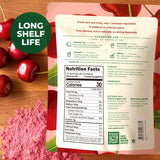 Organic Tart Cherry Powder, 0.55 Lb - 100% Natural Juice Extract, Sweet Tangy Flavor Great for Drinks, Smoothies & Baking - Rich in Antioxidants