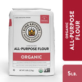 King Arthur 100% Organic All-Purpose Flour, Unbleached, 5 lb Bag - Non-GMO Project Verified, No Preservatives