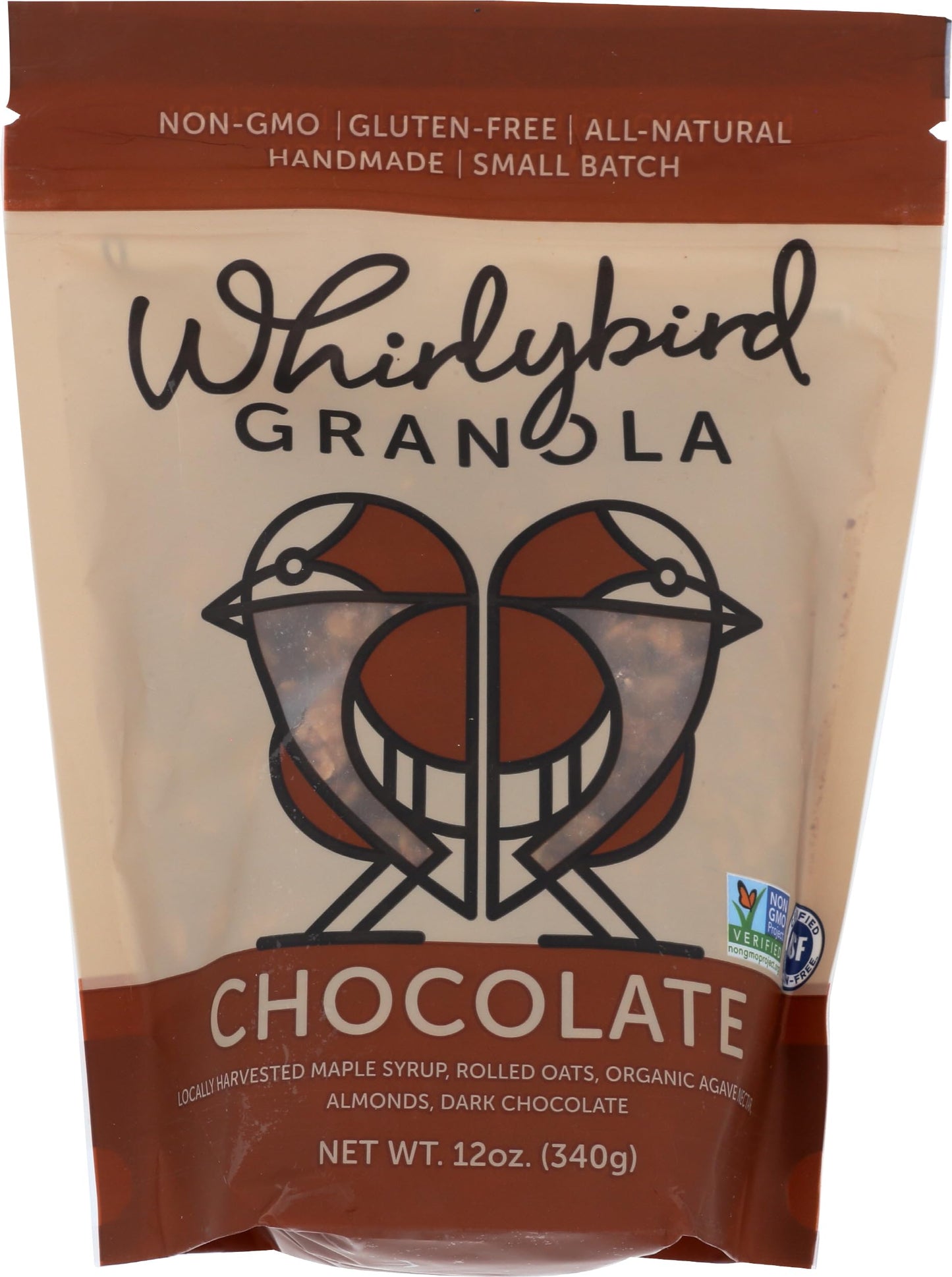 WHIRLYBIRD GRANOLA Granola Chocolate, 12 OZ