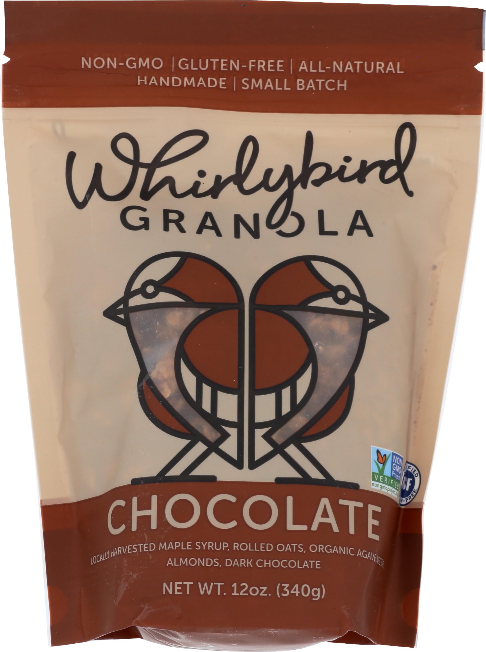 WHIRLYBIRD GRANOLA Granola Chocolate, 12 OZ