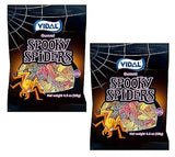 Vidal Gummi Spooky Spiders Gummy Halloween Candy, 4.5 Oz (Pack of 2)