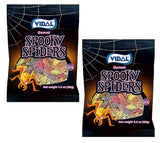 Vidal Gummi Spooky Spiders Gummy Halloween Candy, 4.5 Oz (Pack of 2)