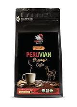ground coffee medium roast - PERUVIAN GROUND ORGANIC COFFEE, fair trade, 100% arabica, medium roast, low acidity - arabica coffee ground, 1 Bag (12