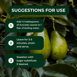 Hanan Avocado Leaves - 0.85 oz (24g) - Dried Loose Leaf Palta/Aguacate Herbal Tea from Peru - 100% Natural Leaves from Peru for Herbal Tea Supplement