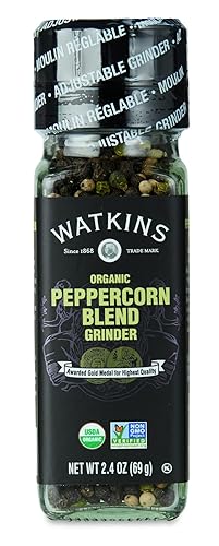 Watkins Organic Peppercorn Blend Grinder, 2.4 Oz
