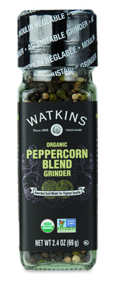 Watkins Organic Peppercorn Blend Grinder, 2.4 Oz