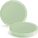 Blue Sky Edge Collection Mint Green Disposable Plastic Plates 6.3" - 10 Count, Stylish & Sturdy Disposable Dinnerware for Parties, Events