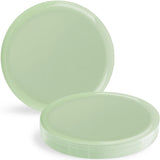 Blue Sky Edge Collection Mint Green Disposable Plastic Plates 6.3" - 10 Count, Stylish & Sturdy Disposable Dinnerware for Parties, Events