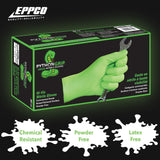 Python Grip Eppco Green Nitrile Gloves - Size XL 90 Count Box