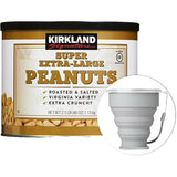 MORALZA Kirkland Signature Super Extra-Large Peanuts, 2.5 lbs.Item 222490. Bundle Sillicone Collapsible Cup 200 mL - 2 items.
