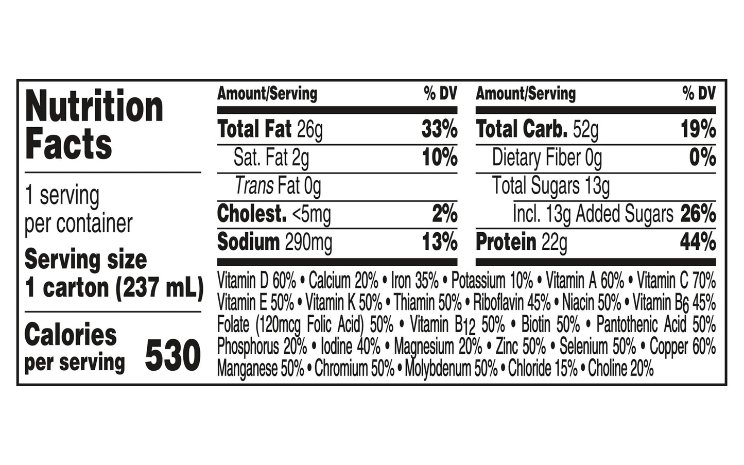 Boost Very High Calorie Nutritional Drink Very Vanilla, Made with Natural Chocolate Flavor & No Artificial Flavors, Colors & Sweeteners, 8 FL OZ (Pack