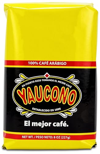 Yaucono Ground Coffee Bagged, 8 Ounce (Pack of 1)