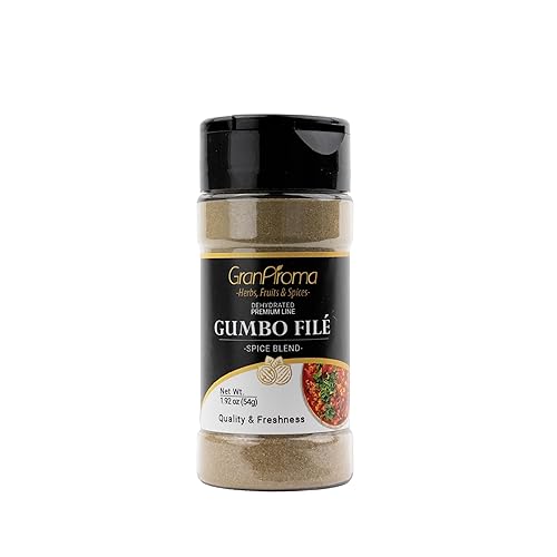 GranAroma Gumbo Filé Spice Blend, Sassafras & Herbs, Perfect for Gumbos, Stews & Soups (1.92 Ounce)