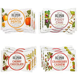 Big Spoon Roasters Nut Butter Bars Pack Cherry Pecan, Apricot Pepita, Cranberry Cashew & Figgy Chai High Protein Bars Variety Pack with Non GMO Pea